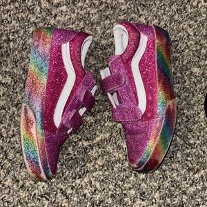 Vans Glittery Pink Kids Shoes